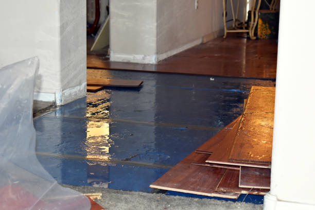 Professional Flood Cleanup technician working in Wellington, OH
